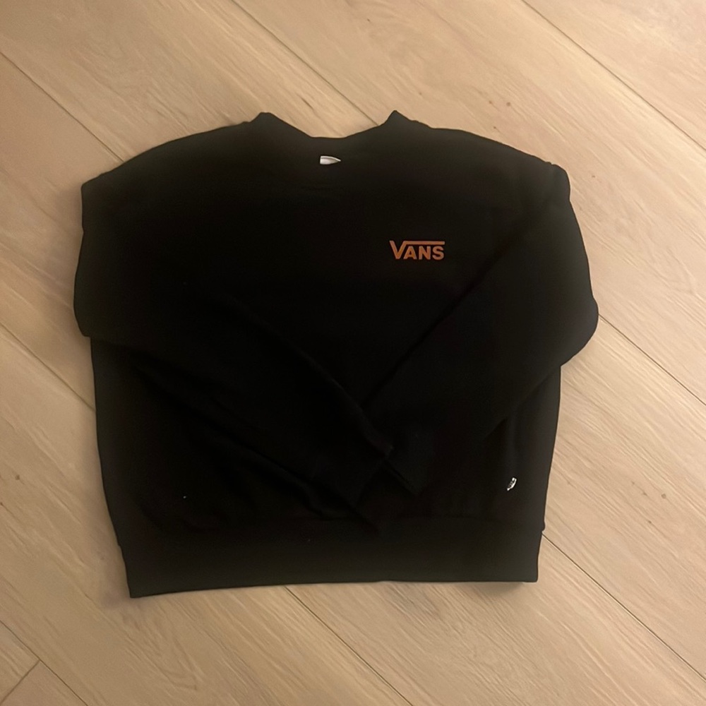 Black vans crewneck xs